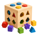 Wooden Shape Sorting Cube